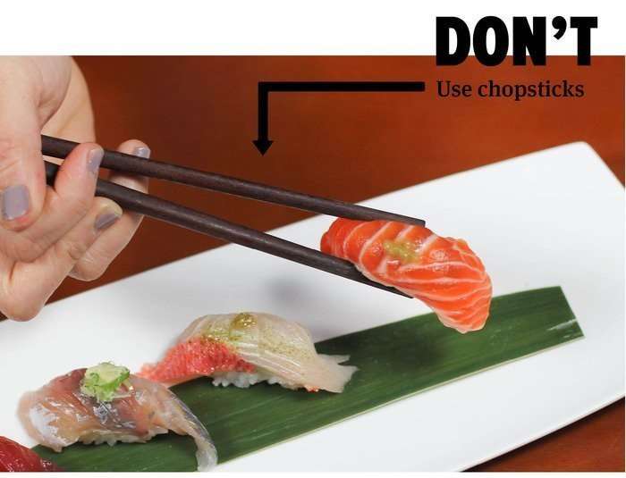 Как правильно есть суши