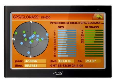 ГЛОНАСС/GPS навигатор Mio C725