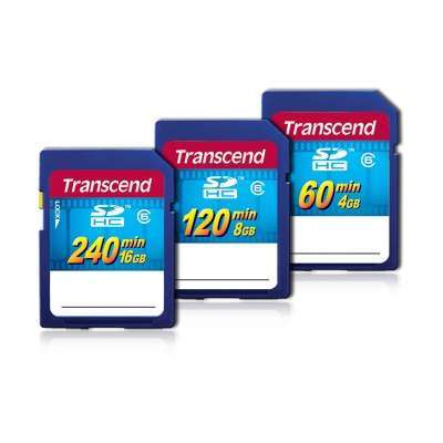Карты памяти Transcend SDHC HD