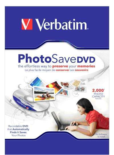 Новый DVD-диск PhotoSave от Verbatim с ПО для создания фотоархивов