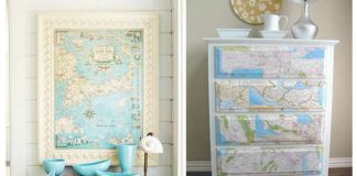 Географічні карти в інтерєрі.