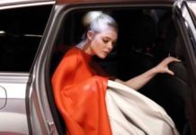 «Японська статуетка»: Ель Фаннінг затьмарила всіх своїм плащем, накинутим поверх сукні.