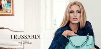 Мішель Хунцикер у новій рекламній кампанії Trussardi.