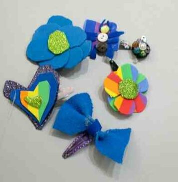 Ідея для дитячої вироби. Милі шпильки з фоамірана