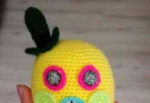 Містер дінклз – в’язана гачком іграшка амігурумі