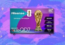 ТБ Hisense 85 дюймів QD7 подешевшав більш ніж на 500 доларів напередодні весняного розпродажу Amazon