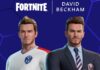 Девід Бекхем виходить на поле Fortnite