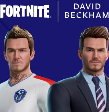 Девід Бекхем виходить на поле Fortnite